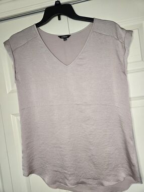 Express Blush Pink V-Neck Blouse Size Medium